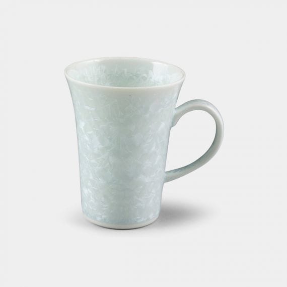 【京焼-清水焼】陶葊 花結晶 (白) マグカップ