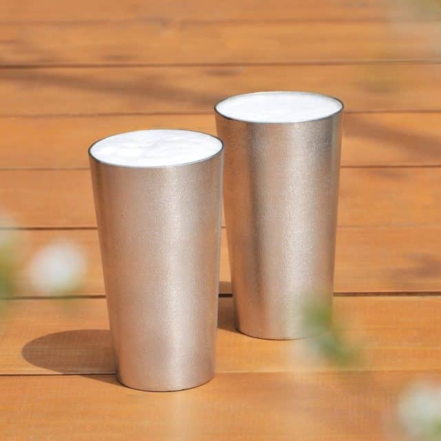 【高岡銅器】能作 ビアカップ 2ヶセット