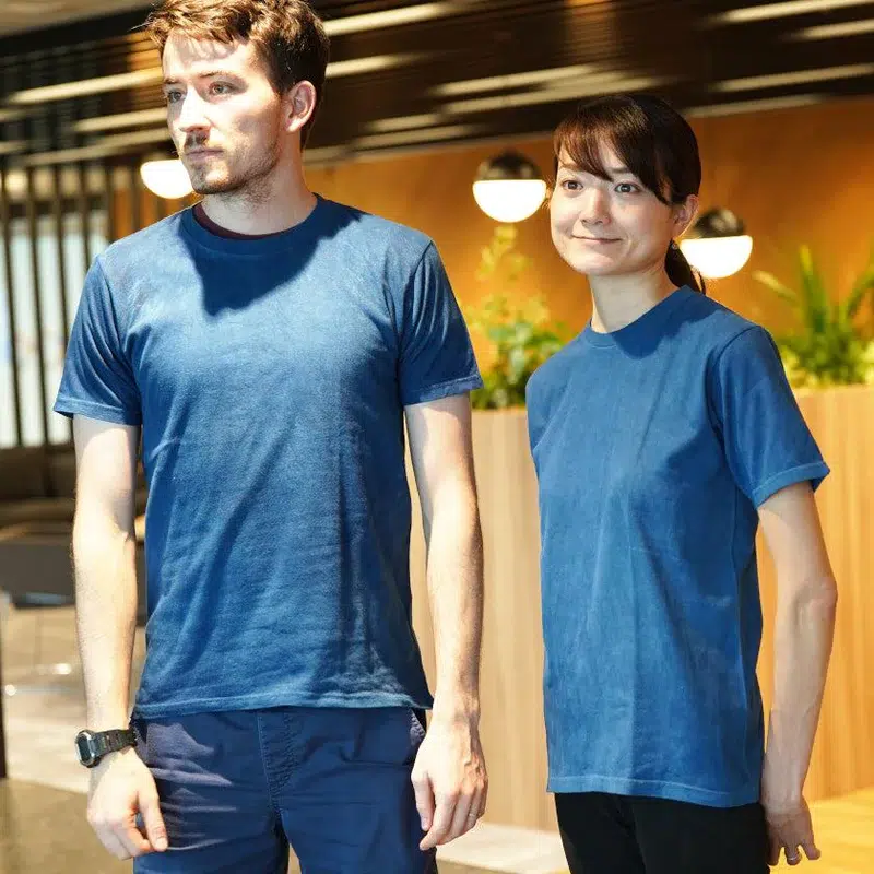 【Tシャツ】天然インディゴ(一色染め) | 藍染 | インディゴ気仙沼