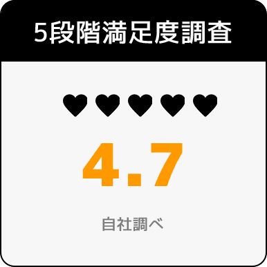 5段階満足度調査