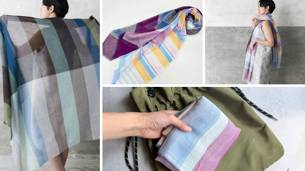 極細コットン播州織ストール